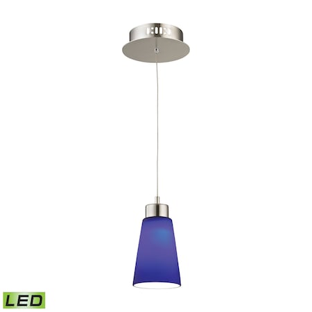 Coppa 5'' Wide 1Light Mini Pendant, Satin Nickel